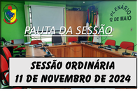  PAUTA DA SESSÃO ORDINÁRIA DO DIA 11 DE NOVEMBRO DE 2024      